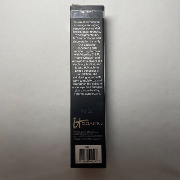 IT Cosmetics Bye Bye Under Eye Full Coverage Waterproof Concealer Light 1oz NIP - Picture 4 of 7